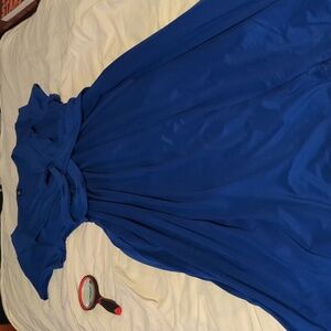 SHEIN Elegant Blue Maxi Dress